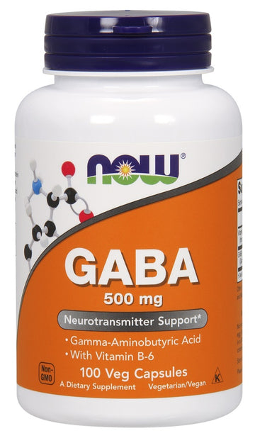 NOW Foods GABA with Vitamin B6, 500mg