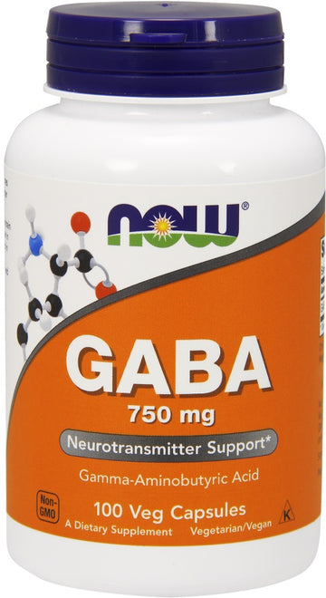 NOW Foods GABA, 750mg