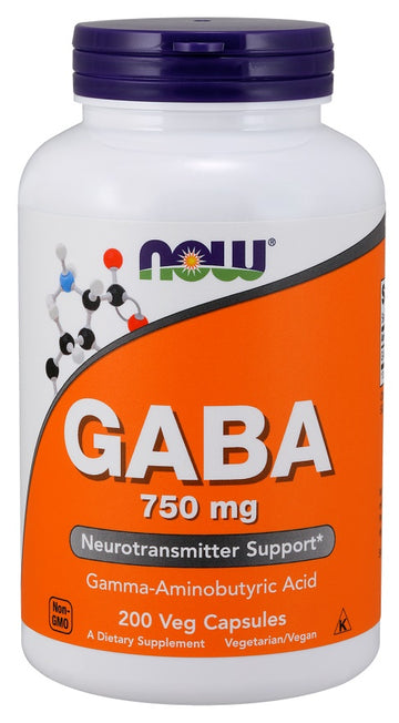 NOW Foods GABA, 750mg