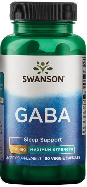 Swanson GABA, 750mg Maximum Strength