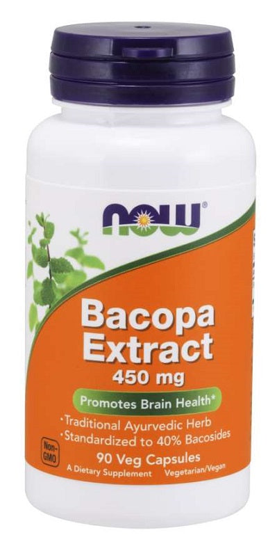NOW Foods Bacopa Extract, 450mg