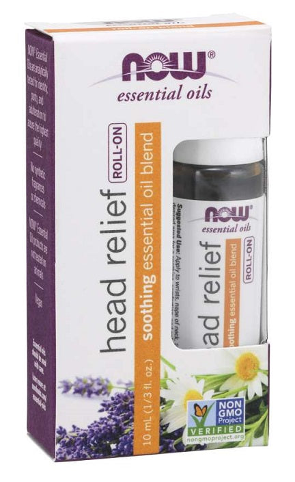 NOW Foods Essential Oil Roll-On - Head Relief Blend
