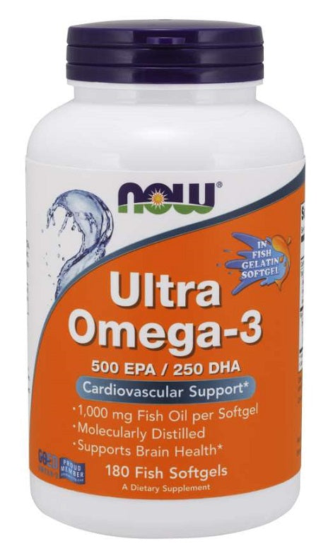 NOW Foods Ultra Omega-3 (In Fish Gelatin Softgels)