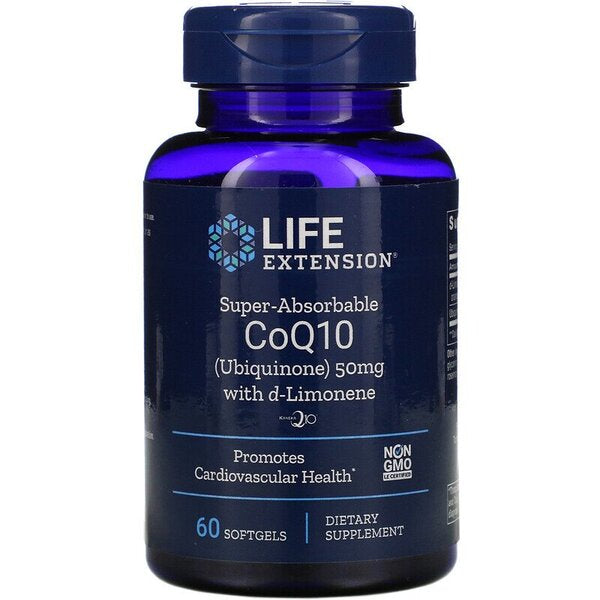 Life Extension Super Absorbable CoQ10 with d-Limonene, 50 mg