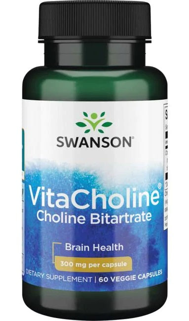 Swanson VitaCholine Choline Bitartrate, 300mg