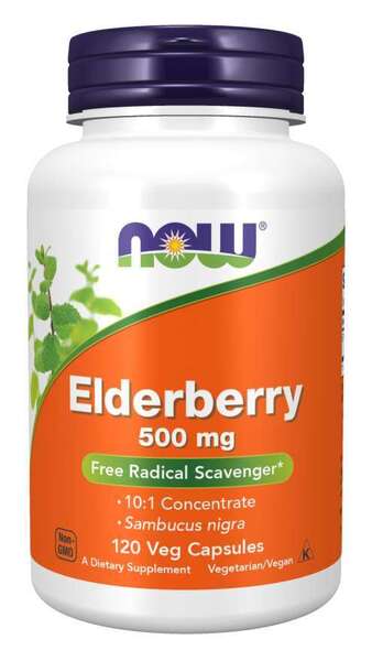 NOW Foods Elderberry, 500mg