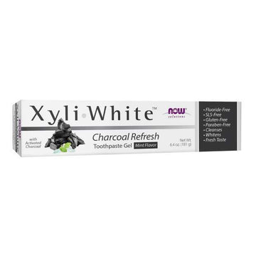 NOW Foods XyliWhite - Charcoal Refresh Toothpaste Gel