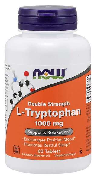 NOW Foods L-Tryptophan, 1000mg Double Strength