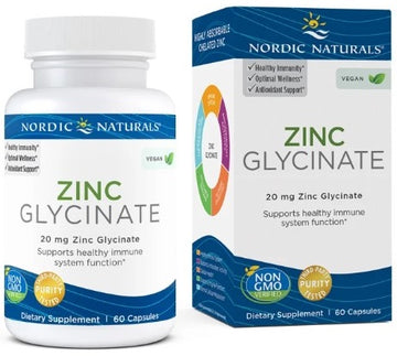 Nordic Naturals Zinc Glycinate, 20mg
