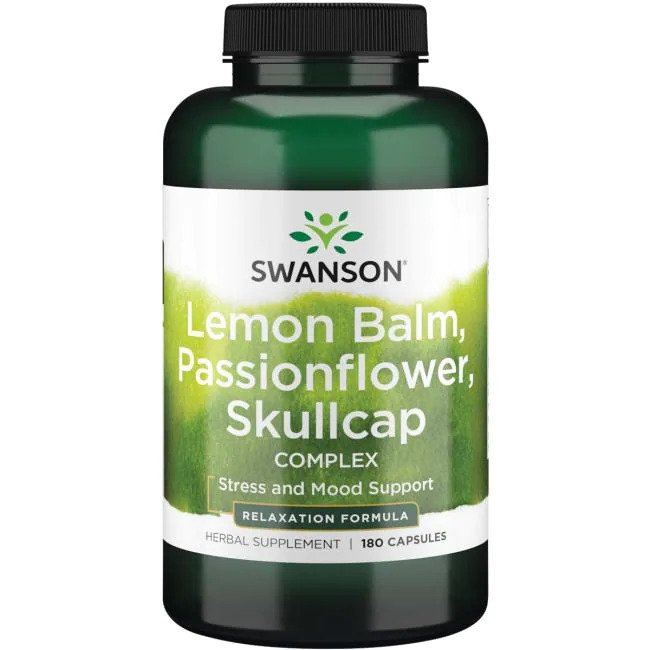Swanson Lemon Balm, Passionflower, Skullcap Complex