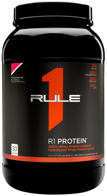 Rule One R1 Protein Whey Isolate, Strawberries & Creme