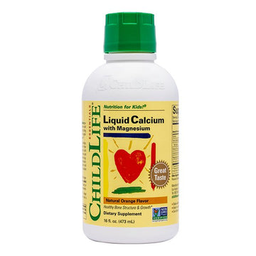 Child Life Liquid Calcium with Magnesium, Natural Orange