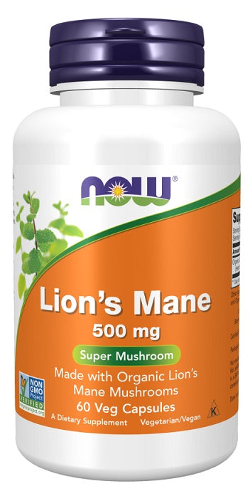 NOW Foods Lion's Mane, 500mg