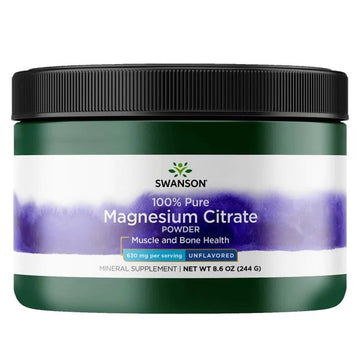 Swanson Magnesium Citrate, Powder 630mg