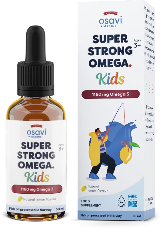 Osavi Super Strong Omega Kids, 1160mg Omega 3 (Lemon)