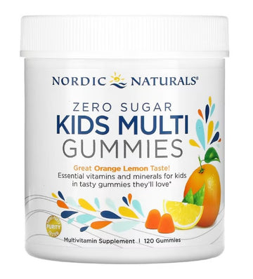 Nordic Naturals Kids Multi Zero Sugar, Orange Lemon