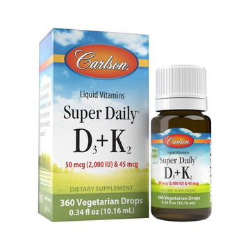 Carlson Labs Super Daily D3 + K2, 2000 IU