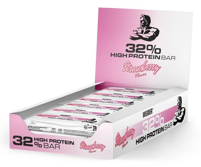 Weider 32% High Protein Bar - Strawberry