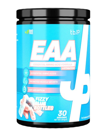 Trained by JP EAA + Hydration - Fizzy Blue Bottles