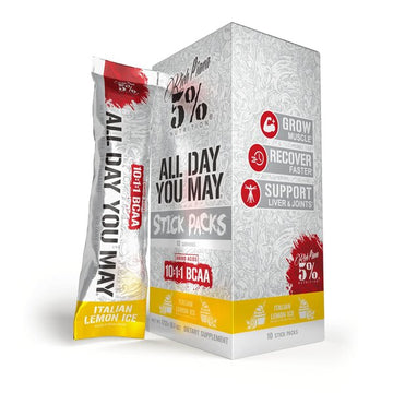 5% Nutrition AllDayYouMay - Legendary Series Stick Packs, Italian Lemon Ice