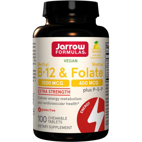 Jarrow Formulas Methyl B-12 & Methyl Folate - Lemon