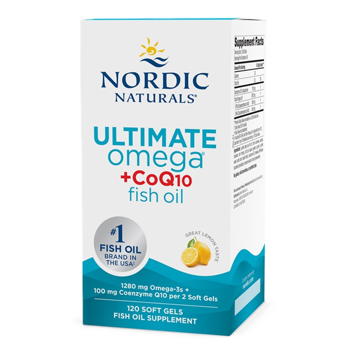 Nordic Naturals Ultimate Omega + CoQ10, 1280mg Lemon