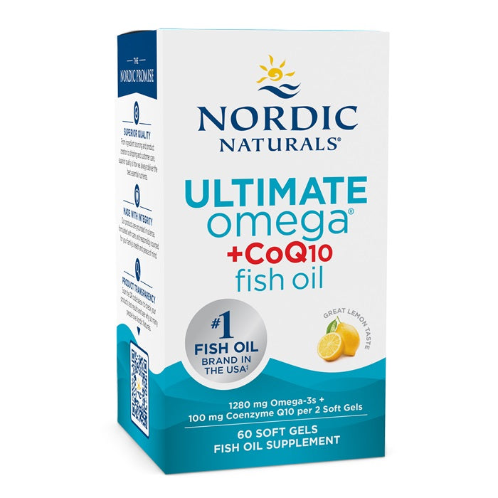 Nordic Naturals Ultimate Omega + CoQ10, 1280mg Lemon