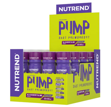 Nutrend Pump Pre-Workout Shot - Blackberry & Lime