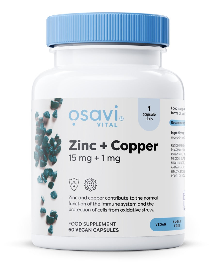Osavi Zinc + Copper, 15mg + 1mg