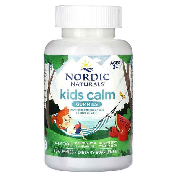 Nordic Naturals Kids Calm Gummies, Strawberry Watermelon