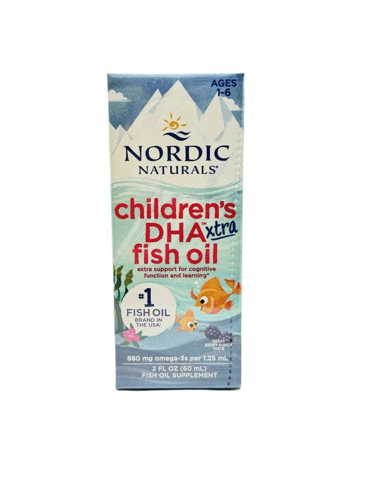 Nordic Naturals Children's DHA Xtra Fish Oil, 880mg Berry Punch