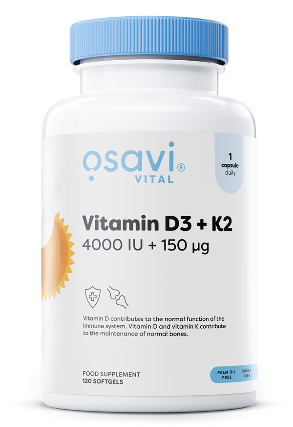 Osavi Vitamin D3 + K2, 4000IU + 150mcg