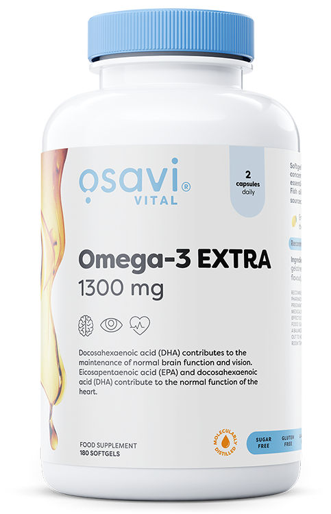 Osavi Omega-3 Extra Molecularly Distilled, 1300mg (Lemon)