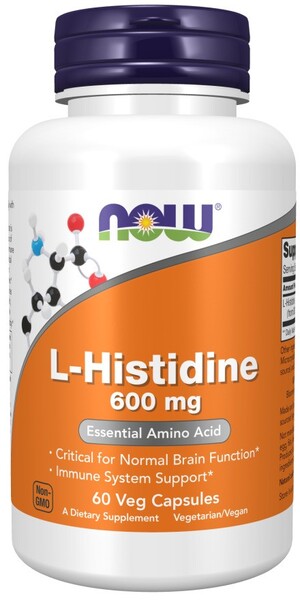 NOW Foods L-Histidine, 600mg