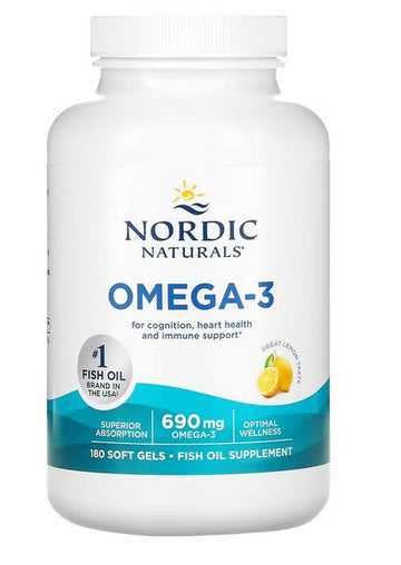 Nordic Naturals Omega-3, 690mg Lemon