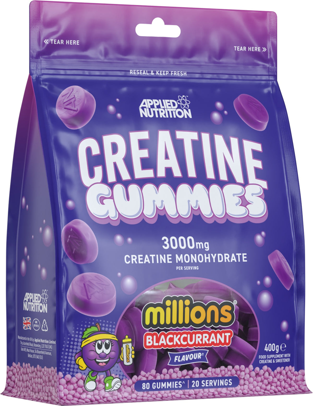 Applied Nutrition Creatine Gummies - Millions Blackcurrant