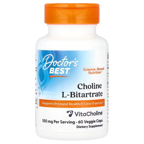 Doctor's Best Choline L-Bitartrate, 550mg