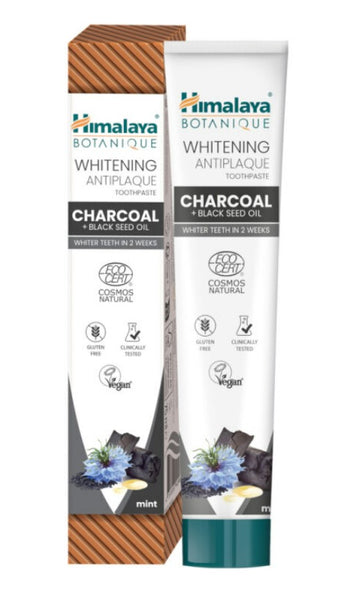 Himalaya Whitening Antiplaque Toothpaste Charcoal + Black Seed Oil, Mint