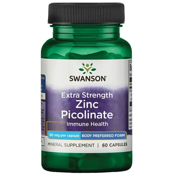 Swanson Zinc Picolinate Body Preferred Form, 50mg Extra Strength