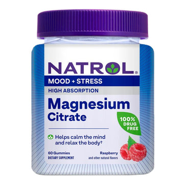 Natrol High Absorption Magnesium Citrate, Raspberry