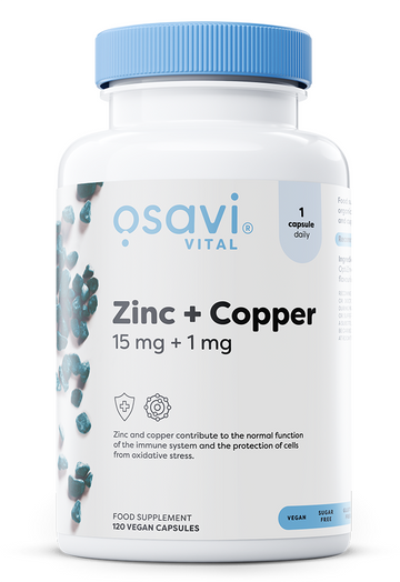 Osavi Zinc + Copper, 15mg + 1mg