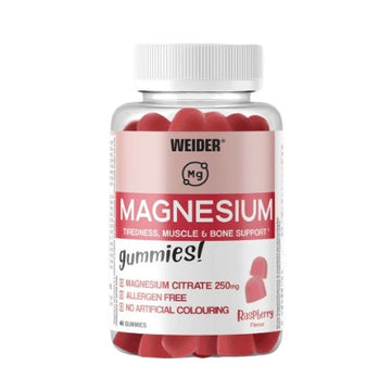 Weider Magnesium Gummies, Raspberry