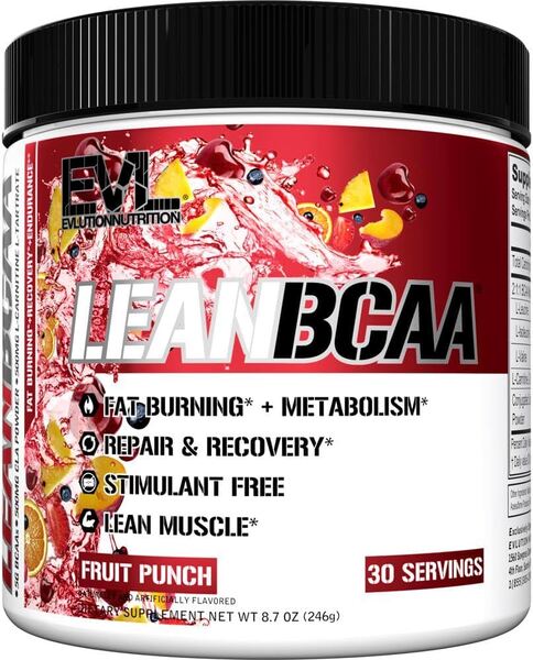 EVLution Nutrition Lean BCAA, Fruit Punch