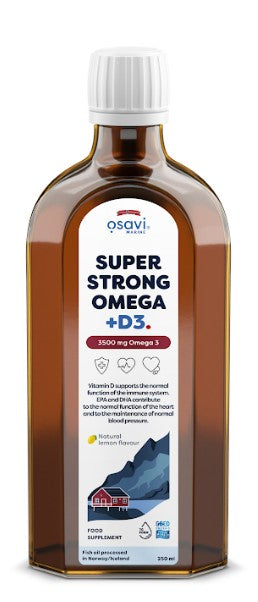 Osavi Super Strong Omega + D3, 3500mg Omega 3 (Lemon)