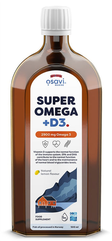 Osavi Super Omega + D3, 2900mg Omega 3 (Lemon)