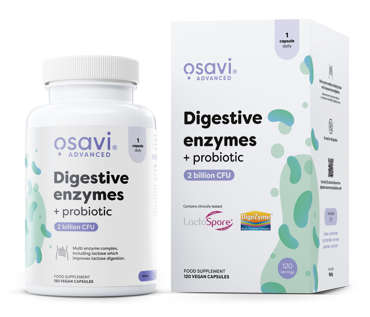 Osavi Digestive enzymes + probiotic