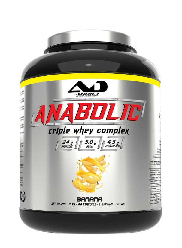 Addict Sport Nutrition Anabolic Triple Whey Complex - Banana