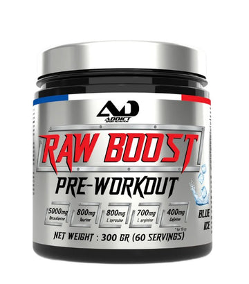 Addict Sport Nutrition Raw Boost Pre-Workout - Blue Ice