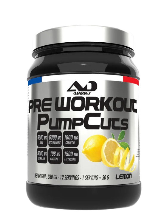 Addict Sport Nutrition Pre Workout Pump Cuts - Lemon
