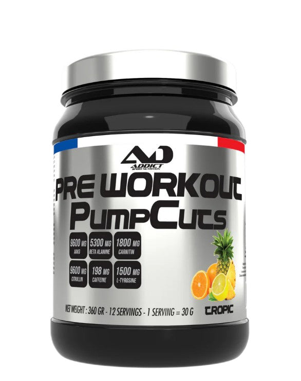 Addict Sport Nutrition Pre Workout Pump Cuts - Tropic